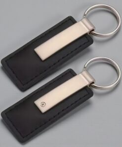 Брелок двосторонній з екошкірою