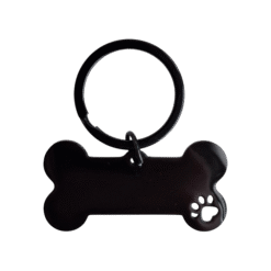 Чорний адресник жетон кісточка