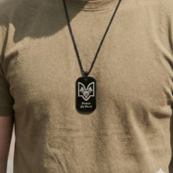 Чорний тактичний жетон Вовки Да Вінчі